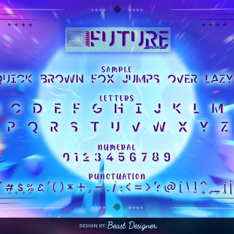 Ai Future Font – Sci-fi Font