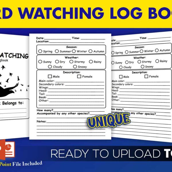 KDP Interiors: Bird Watching Logbook