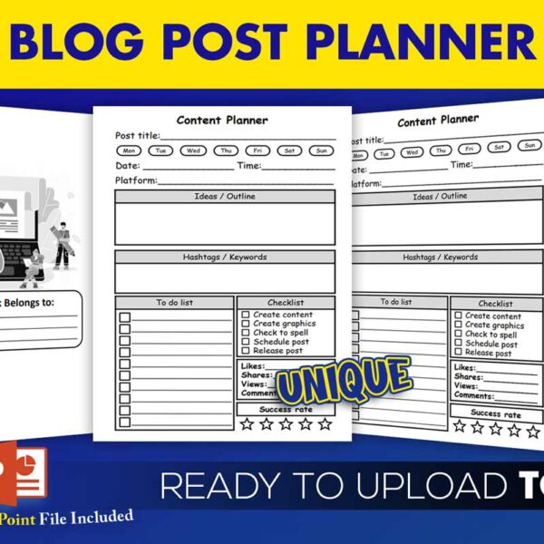 KDP Interiors: Blog Post Planner Content Creator