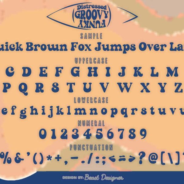 Distressed Groovy Funky Font