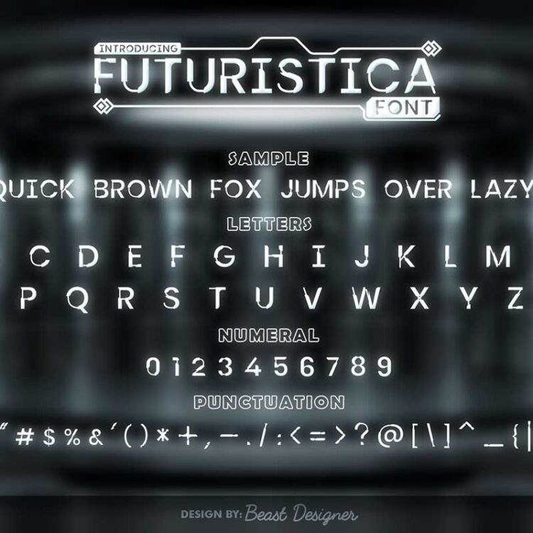 Futuristica Font – Sci-fi Font