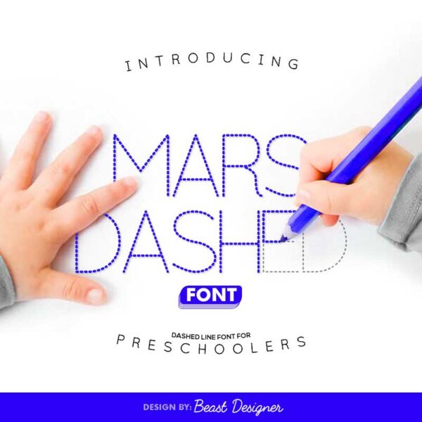 Mars Dashed Font