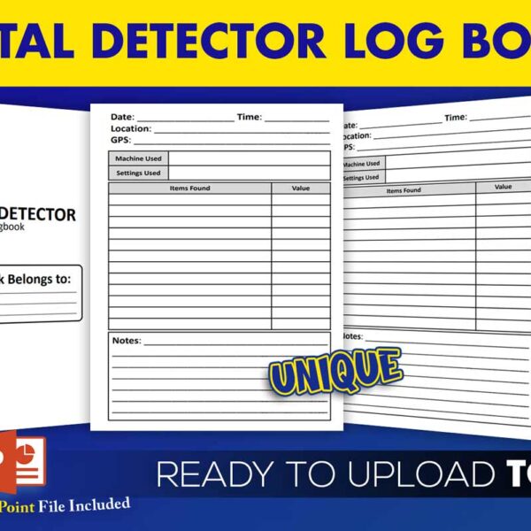 KDP Interiors: Metal Detector Log Book
