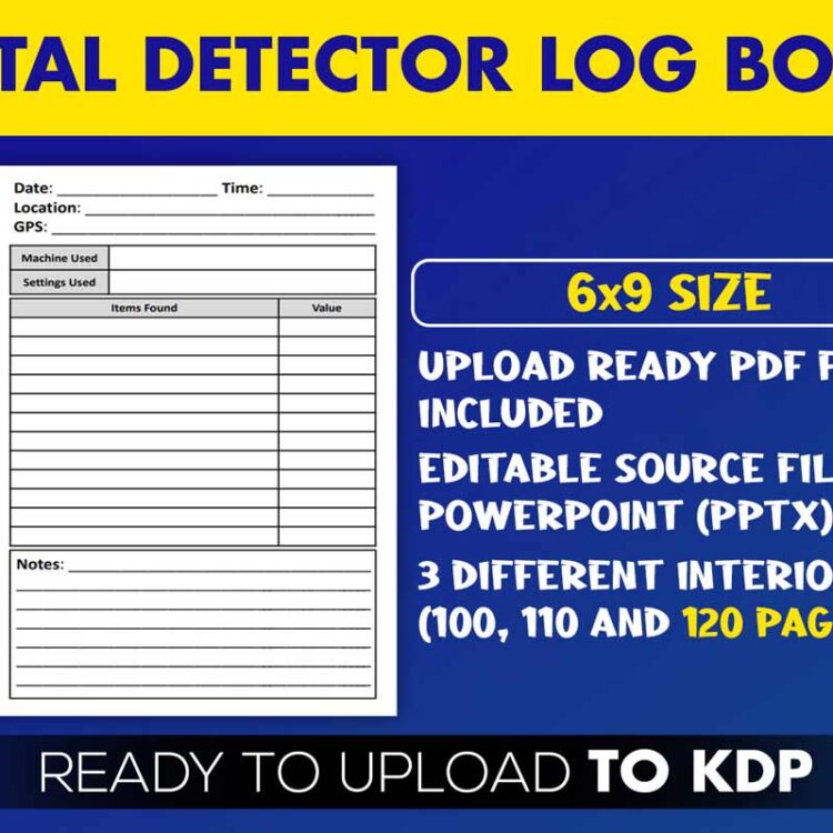 KDP Interiors: Metal Detector Log Book