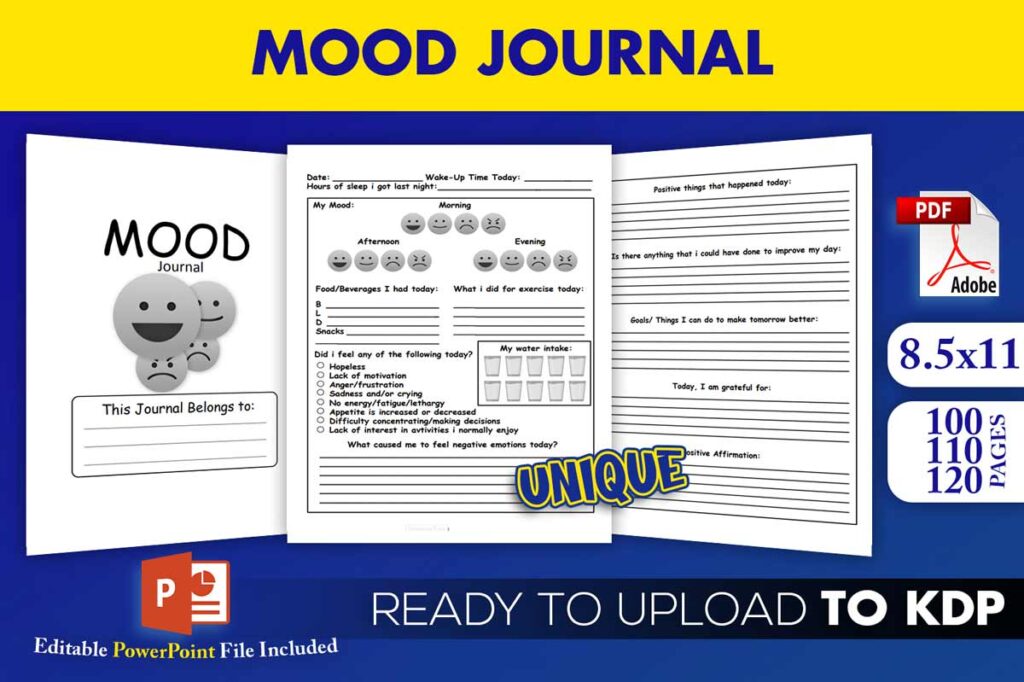 KDP Interiors: Mood Journal Mental Health Tracker - Beast Designer ...