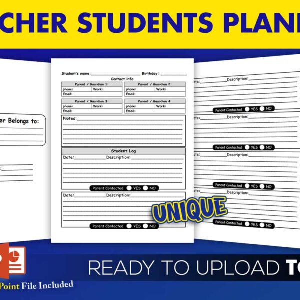 KDP Interiors: Teacher Students Planner