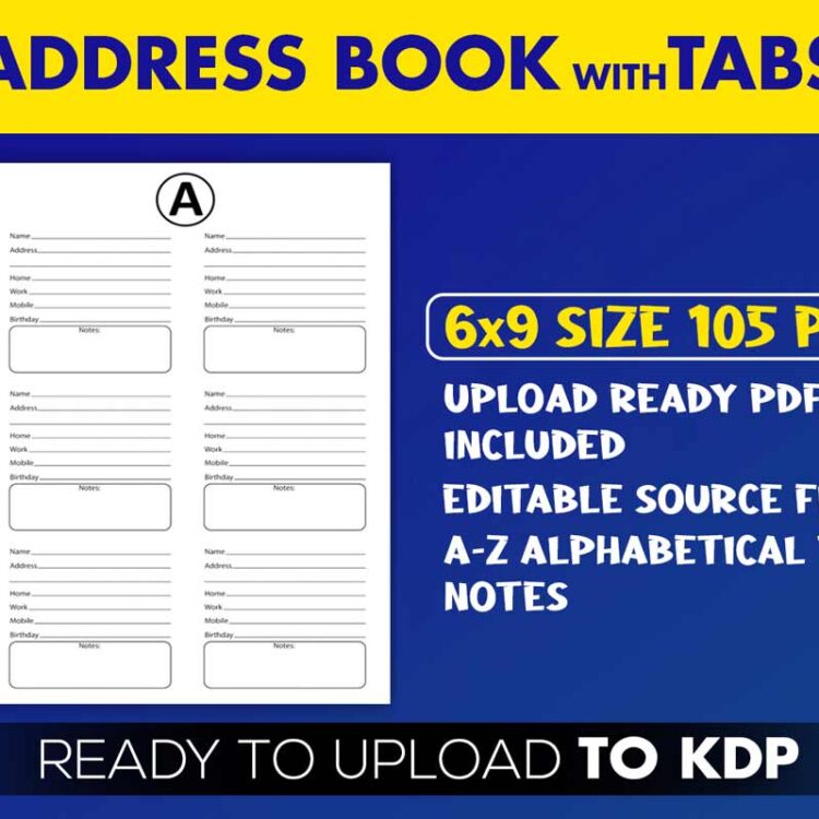 KDP Interiors: Address Book with Tabs
