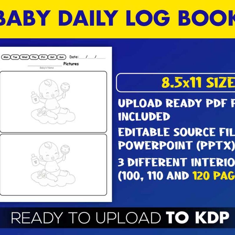 KDP Interiors: Daily Baby Log Book