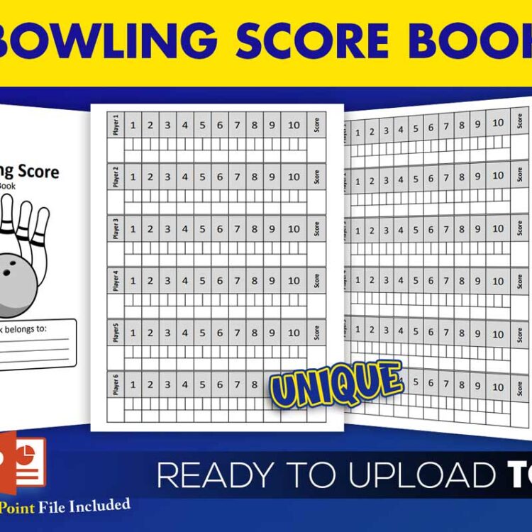 KDP Interiors: Bowling Score Book
