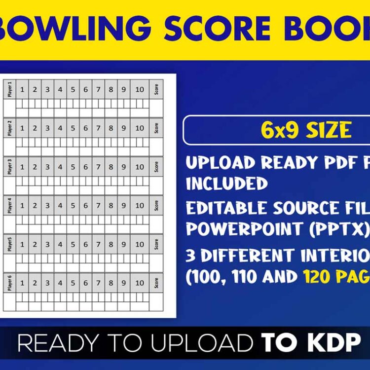 KDP Interiors: Bowling Score Book