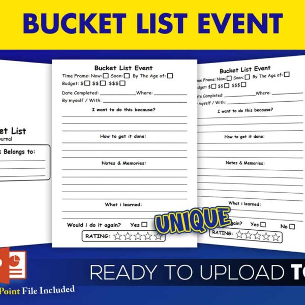 KDP Interiors: Bucket List Event Journal