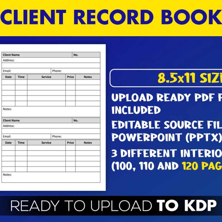 KDP Interiors: Client Record Book