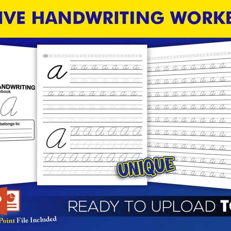 KDP Interiors: Cursive Handwriting Workbook