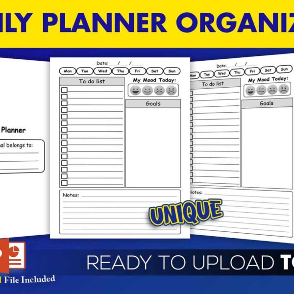 KDP Interiors: Daily Planner Organizer