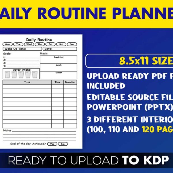 KDP Interiors: Daily Routine Planner