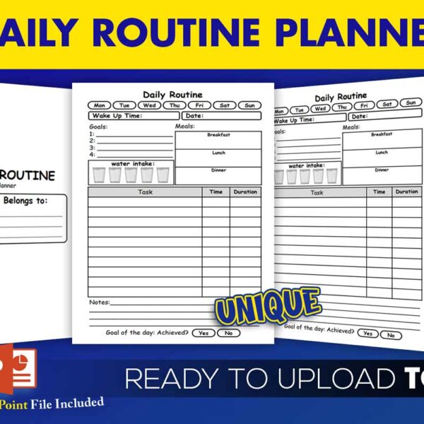 KDP Interiors: Daily Routine Planner