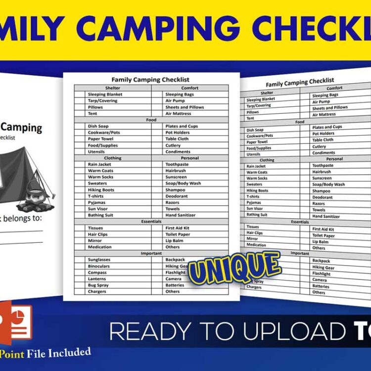 KDP Interiors: Family Camping Checklist
