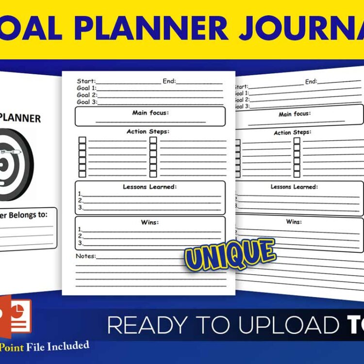 KDP Interiors: Goal Planner Goal Journal