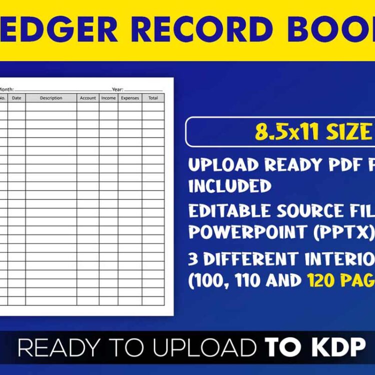 KDP Interiors: Ledger Record Book
