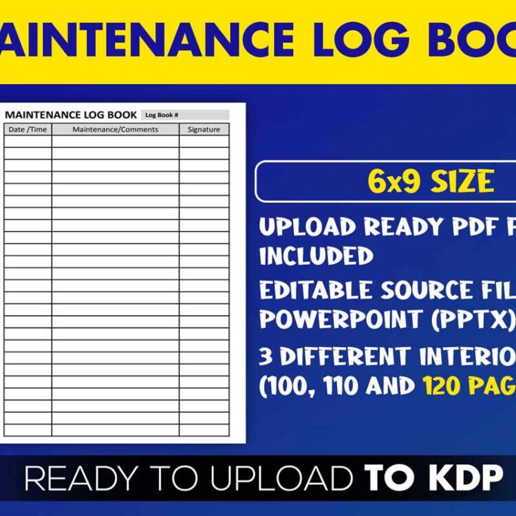 KDP Interiors: Maintenance Log Book