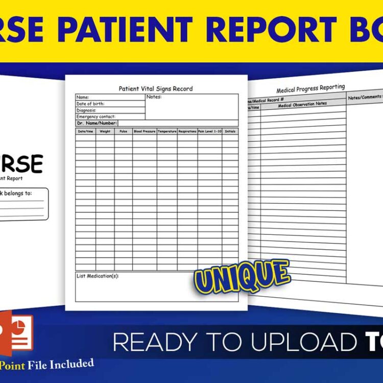 KDP Interiors: Nurse Patient Report Book