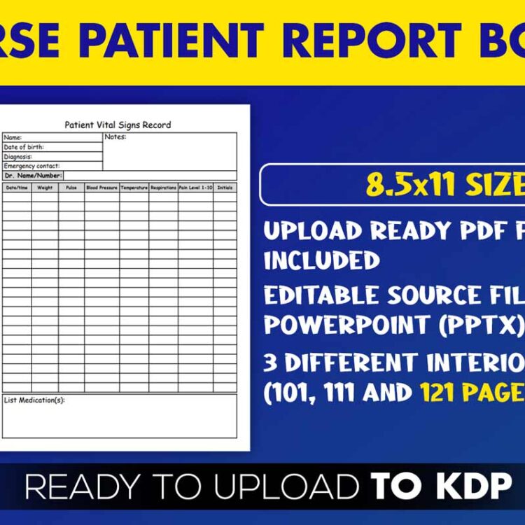 KDP Interiors: Nurse Patient Report Book