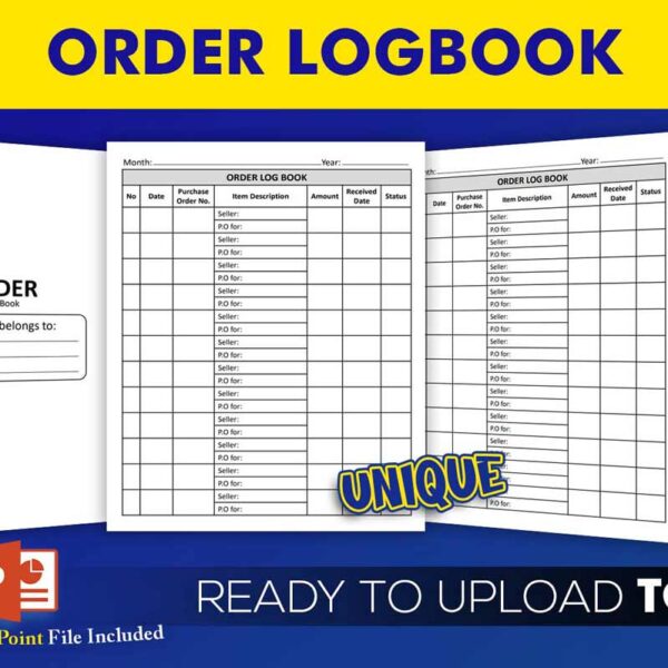 KDP Interiors: Order Log Book