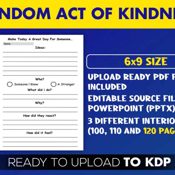 KDP Interiors: Random Act of Kindness Journal