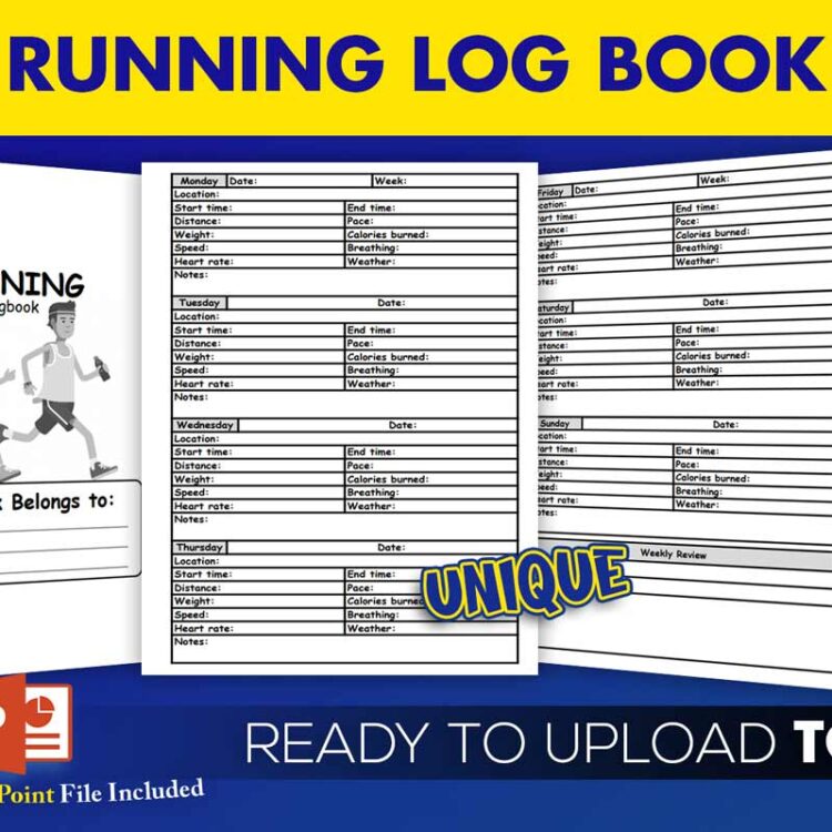 KDP Interiors: Running Log Book Jogging Tracker