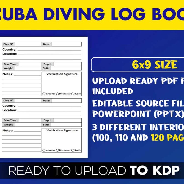 KDP Interiors: Scuba Diving Logbook
