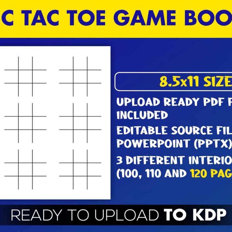 KDP Interiors: Tic Tac Toe X’s & O’s Book