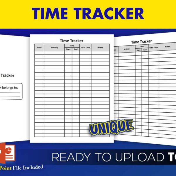 KDP Interiors: Time Tracker Logbook