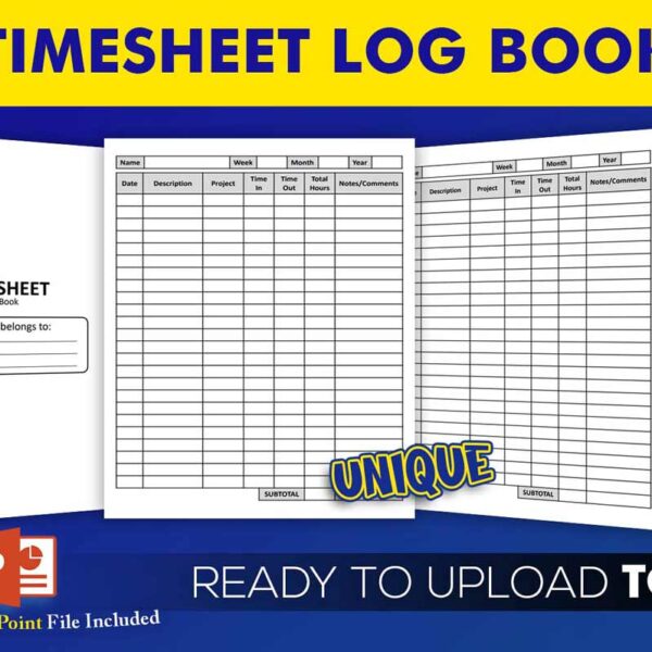 KDP Interiors: Timesheet Log Book