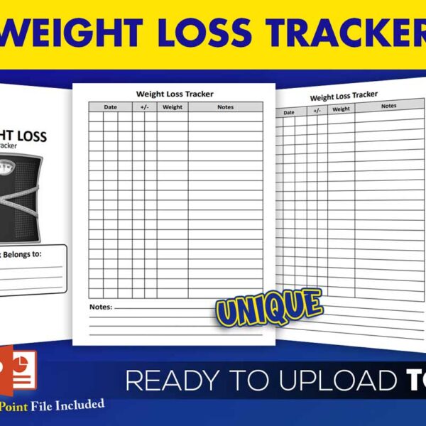 KDP Interiors: Weight Loss Tracker Journal