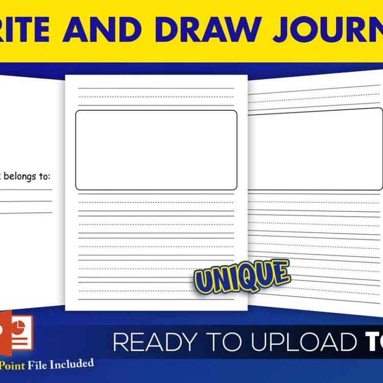 KDP Interiors: Write and Draw Kids Journal