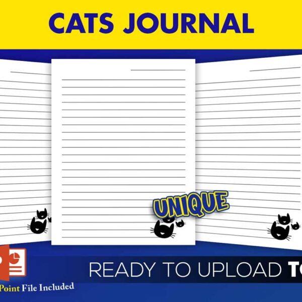 KDP Interiors: Blank Lined Cats Journal 6×9 (freebie)