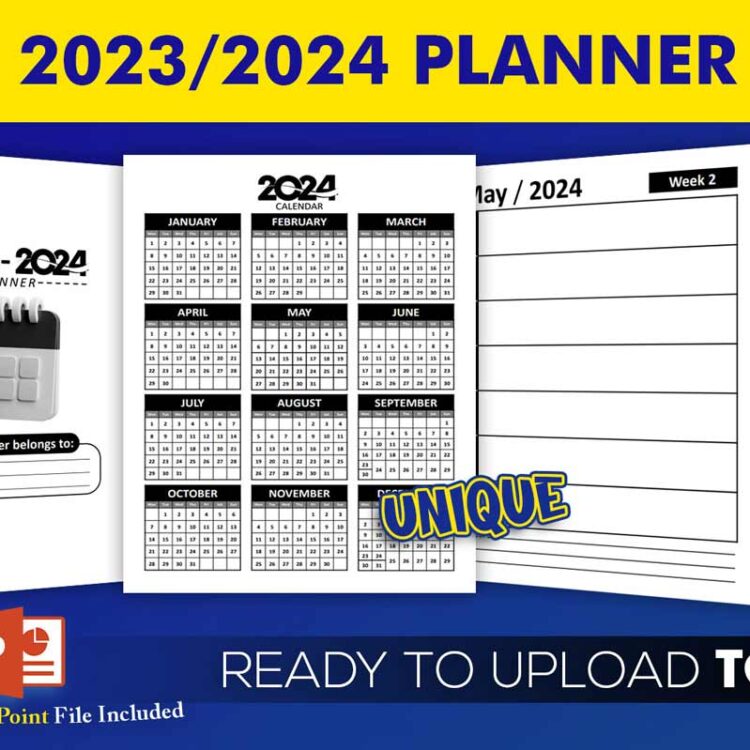 KDP Interiors: 2023-2024 Two Years Planner