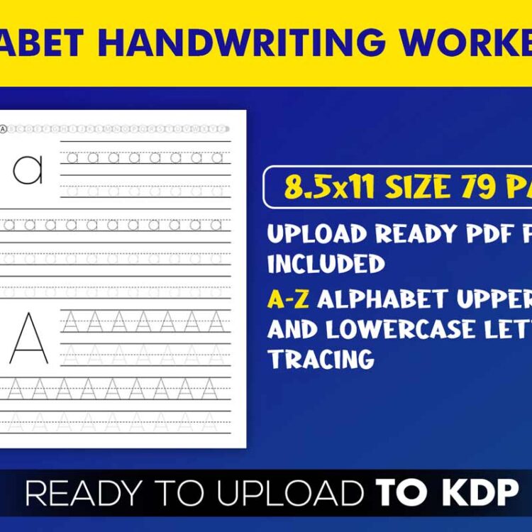 KDP Interiors: Alphabet Handwriting Workbook