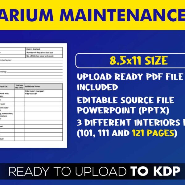 KDP Interiors: Aquarium Maintenance Log