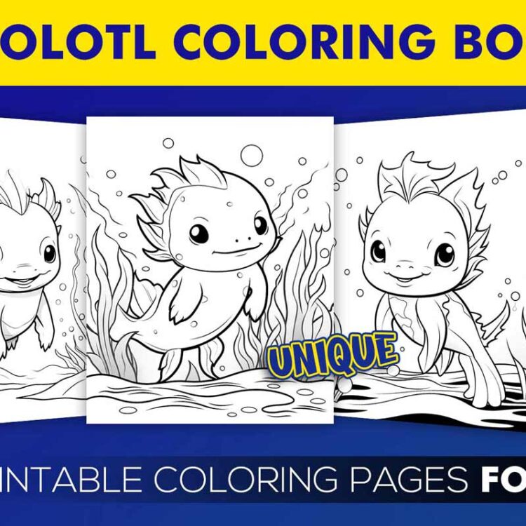 20 Printable Axolotl Coloring Pages For Kids