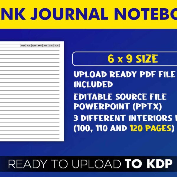 KDP Interiors: Blank Journal Notebook