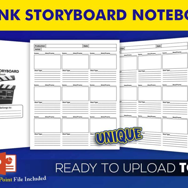 KDP Interiors: Blank Storyboard Notebook