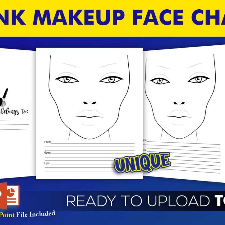KDP Interiors: Blank Makeup Face Charts