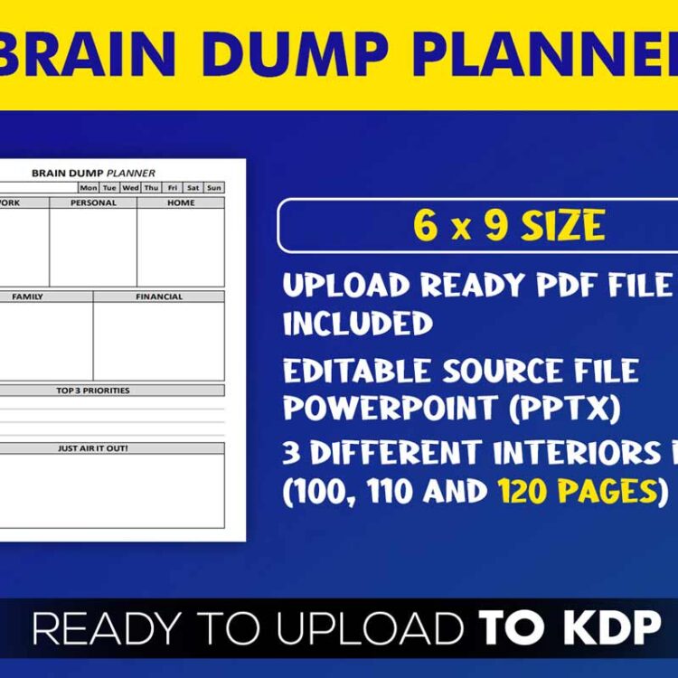KDP Interiors: Brain Dump Planner