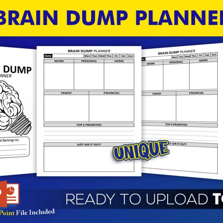 KDP Interiors: Brain Dump Planner