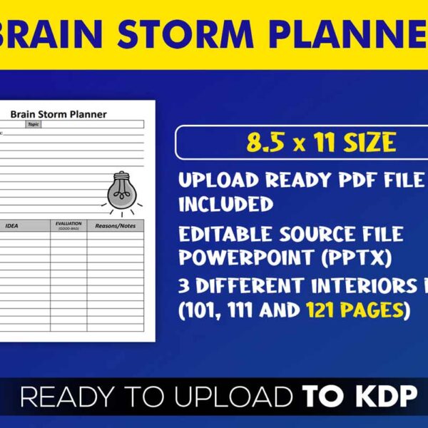 KDP Interiors: Brain Storm Planner