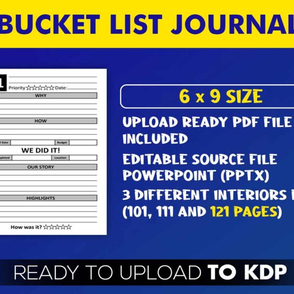 KDP Interiors: Bucket List Journal