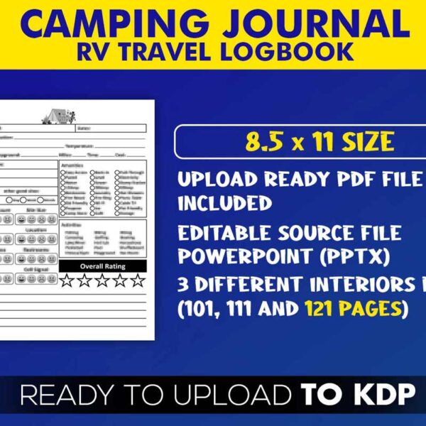 KDP Interiors: Camping RV Travel Logbook