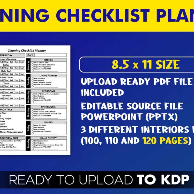 KDP Interiors: Cleaning Checklist Planner