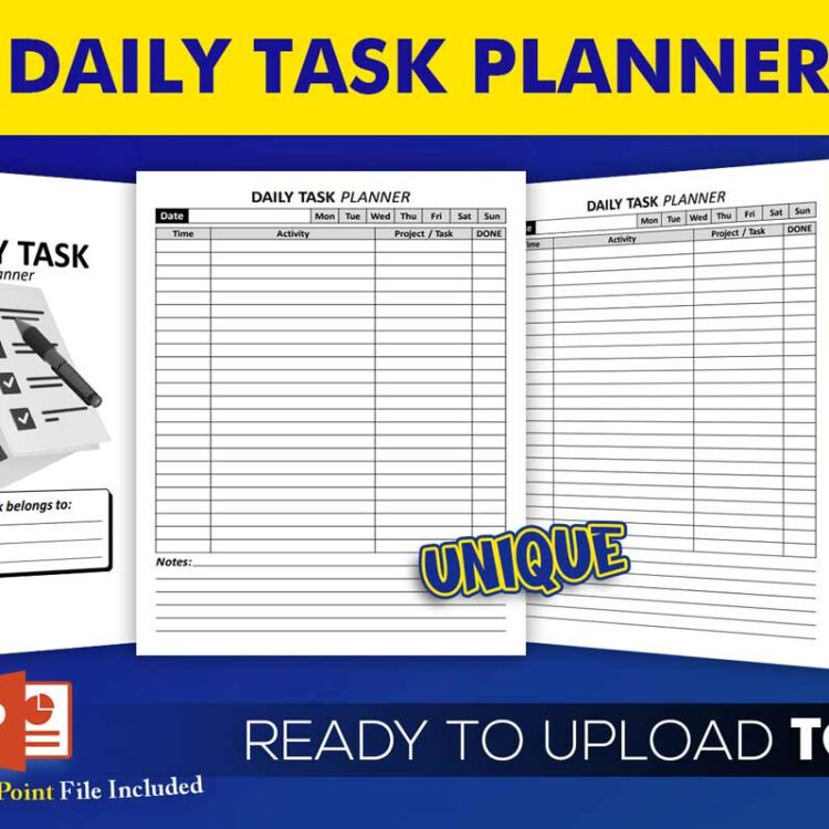 KDP Interiors: Daily Task Planner